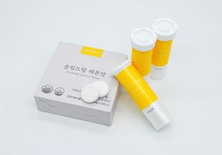 [슬림드랍 레몬맛] 건기식 다이어트 보조제 겸 비타민 — 5점을 준 리뷰어가 2022년 1월 올린 사용 사진