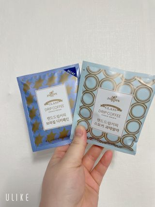 (주)쟈뎅 쟈뎅 클래스 핸드 드립 커피 10P 2종_디카페인 1종+랜덤 플레이버 1종 — 5점을 준 리뷰어가 2021년 4월 올린 사용 사진