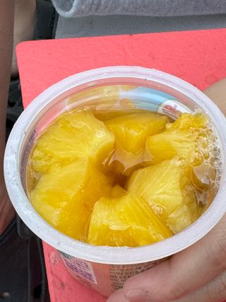 돌 MF[Dole] 파인애플컵/망고컵/복숭아컵 198g 6입X1박스 (맛 1가지 랜덤 발송) — 5점을 준 리뷰어가 2024년 5월 올린 사용 사진