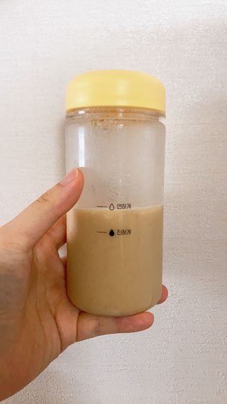 프로티원 단백질쉐이크 곡물맛 2주분 1통+보틀 — 4점을 준 리뷰어가 2021년 4월 올린 사용 사진
