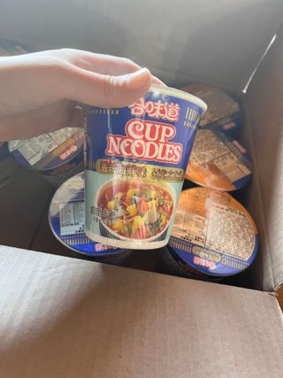 NISSIN 닛신 컵누들  4종 - 씨푸드오리지날, 씨푸드 스파이시, 씨푸드 커리, 씨푸드 XO소스 — 5점을 준 리뷰어가 2022년 5월 올린 사용 사진