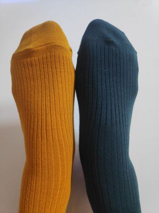 [사이즈가 있는 양말 필로이] 남/여 골지 발목 양말 4족 세트 남【S, M, L, XL】여【S, M, L】_컬러 랜덤 — 5점을 준 리뷰어가 2022년 6월 올린 사용 사진