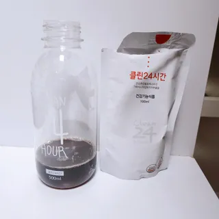 클린24시간 1BOX(5포) + 전용보틀(500ml) — 4.5점을 준 리뷰어가 2023년 1월 올린 사용 사진