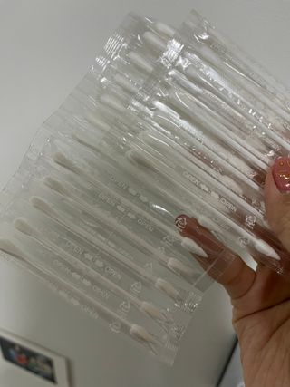 마미앤유 개별 듀얼면봉 — 5점을 준 리뷰어가 2022년 2월 올린 사용 사진