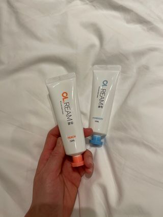 클림 9월 28일, 출시 손 세정의 번거로움을 없앤 핸드크림 — 5점을 준 리뷰어가 2021년 1월 올린 사용 사진