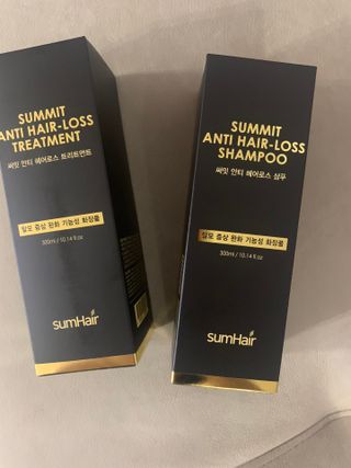 썸헤어 / SUMHAIR 썸헤어  써밋 안티 헤어로스 샴푸+트리트먼트 — 5점을 준 리뷰어가 2021년 5월 올린 사용 사진