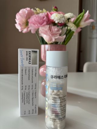 [큐라에스] 뮤신콜라겐 더마3 76.8(1개월분) — 5점을 준 리뷰어가 2023년 12월 올린 사용 사진