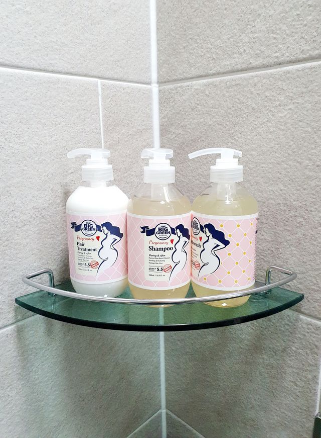 빅그린 임산부 전용라인 3종세트 - 샴푸500ml,트리트먼트500ml,바디워시500ml 리뷰 사진