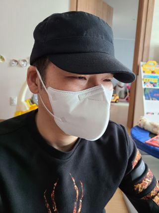 [푸름웰니스] KF94 비움 마스크 - 화이트 — 4점을 준 리뷰어가 2021년 3월 올린 사용 사진