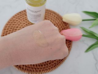 랑벨 비타 에너지 잡티 앰플 50ml 고농축 비타민, 저자극, 수분 촉촉, 미백 앰플 — 4점을 준 리뷰어가 2022년 4월 올린 사용 사진
