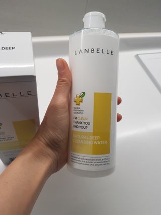 랑벨 내츄럴 딥 클렌징 워터 500ml — 5점을 준 리뷰어가 2022년 6월 올린 사용 사진