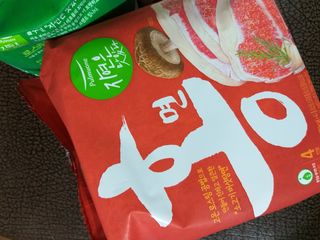 [풀무원] 자연은맛있다 정면, 백면, 홍면  세트 — 5점을 준 리뷰어가 2021년 4월 올린 사용 사진
