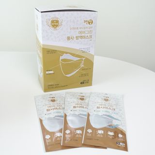 에버그린 순면 끈조절 KF94 마스크 - 화이트 30매 — 4.5점을 준 리뷰어가 2021년 4월 올린 사용 사진
