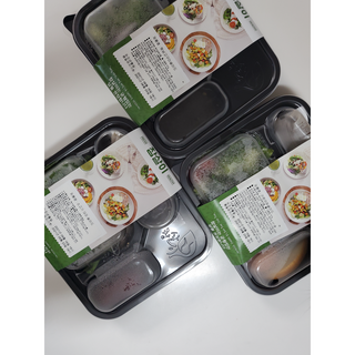 참살이도시락 작심삼일 샐러드도시락 3개 맛보기 새벽배송 또는 택배배송 — 5점을 준 리뷰어가 2021년 8월 올린 사용 사진