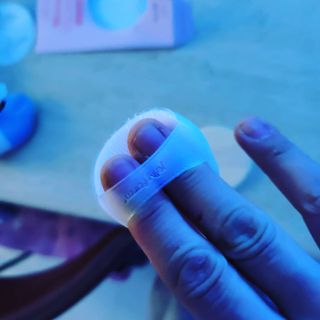 젤리팜 마이크로셀 실리콘퍼프 피치,오렌지 — 5점을 준 리뷰어가 2021년 10월 올린 사용 사진