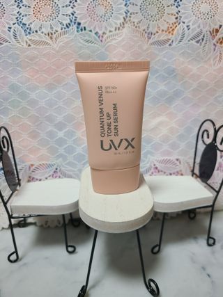UVX 퀀텀 비너스 맑은 톤업 선세럼 — 5점을 준 리뷰어가 2024년 2월 올린 사용 사진
