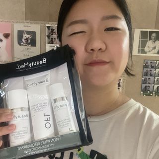 프랑스 뷰티메드 OFL 리밸런싱 케어 3종 키트 (OFL세럼 30ml & 딸라스파 어메니티 4종 증정) — 5점을 준 리뷰어가 2022년 9월 올린 사용 사진
