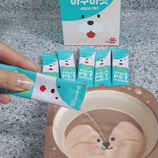 펫시랩 반려견용 액상 프리바이오틱스 아쿠아펫 — 5점을 준 리뷰어가 2021년 1월 올린 사용 사진