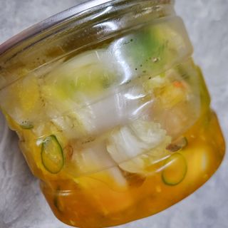 셰프애찬 단호박 백김치 1kg — 5점을 준 리뷰어가 2022년 10월 올린 사용 사진