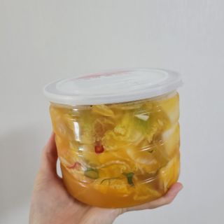 셰프애찬 단호박 백김치 1kg — 5점을 준 리뷰어가 2022년 10월 올린 사용 사진