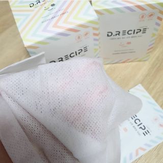 디레시피 세안이 필요없는 순한 클렌징 티슈 — 3.5점을 준 리뷰어가 2021년 2월 올린 사용 사진