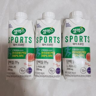 셀렉스스포츠 셀렉스 스포츠 웨이 프로틴 복숭아_ 330ml x 12팩 — 5점을 준 리뷰어가 2021년 8월 올린 사용 사진