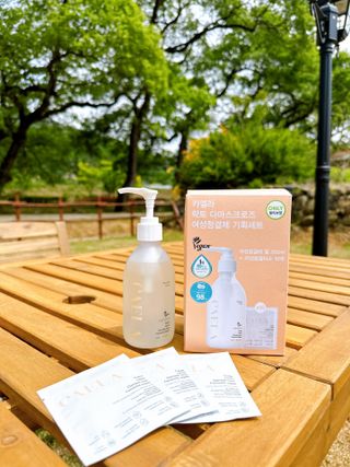 카엘라 락토 다마스크 로즈 여성청결제 젤 기획세트 — 5점을 준 리뷰어가 2023년 5월 올린 사용 사진