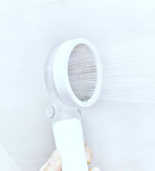 바디빔 더블클린 비타 샤워기 — 5점을 준 리뷰어가 2021년 8월 올린 사용 사진