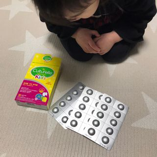 컬처렐 LGG 어린이 유산균 키즈츄어블 1개월분 — 5점을 준 리뷰어가 2021년 1월 올린 사용 사진