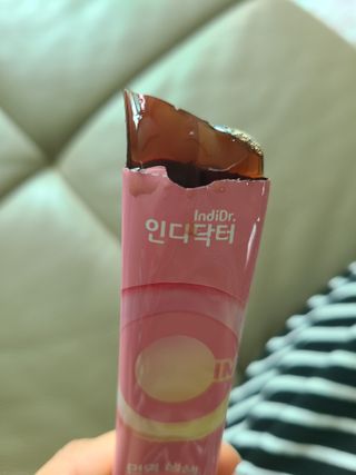 [인디닥터] 면역 생생 핑크 이뮨 젤리 — 5점을 준 리뷰어가 2022년 6월 올린 사용 사진