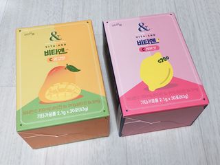 비타앤C 레몬맛, 망고맛 — 4.5점을 준 리뷰어가 2021년 4월 올린 사용 사진