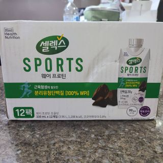 셀렉스스포츠 셀렉스 스포츠 웨이 프로틴 초콜릿 _ 330ml x 12팩 — 5점을 준 리뷰어가 2021년 3월 올린 사용 사진