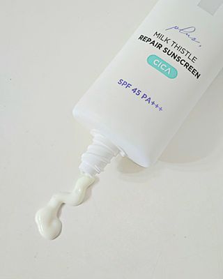 바노바기 코스메틱 바노바기 밀크씨슬 리페어 시카 폼 클렌저 플러스 120ml + 선스크린 플러스 50ml — 5점을 준 리뷰어가 2023년 7월 올린 사용 사진