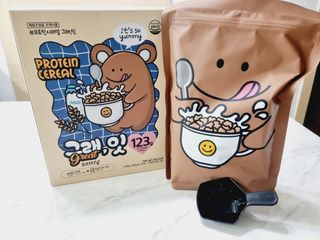 바디랩 체중조절용 프로틴시리얼 그래잇 — 5점을 준 리뷰어가 2022년 4월 올린 사용 사진