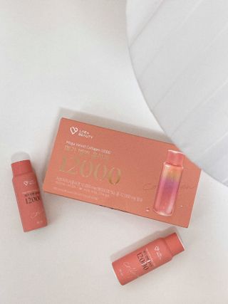 랩앤뷰티 메가 벨벳 콜라겐 12000 — 3.5점을 준 리뷰어가 2021년 6월 올린 사용 사진