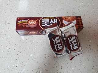 롯데제과 롯샌 카페크런치 — 5점을 준 리뷰어가 2021년 10월 올린 사용 사진
