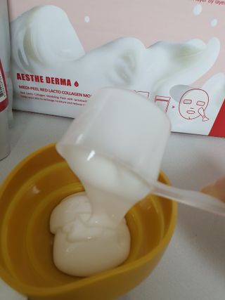 메디필 레드 락토 콜라겐 모델링 팩 — 5점을 준 리뷰어가 2021년 3월 올린 사용 사진