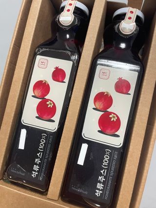 [바이윙클] 페르시아 유기농 석류 착즙주스 750ml 2병 + 선물박스 세트 — 5점을 준 리뷰어가 2022년 3월 올린 사용 사진