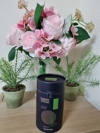 프리마인 자체 기업부설 연구소에서 찾아낸 건강한 수면의 비밀.  슬립토 플러스 30포 — 5점을 준 리뷰어가 2021년 10월 올린 사용 사진