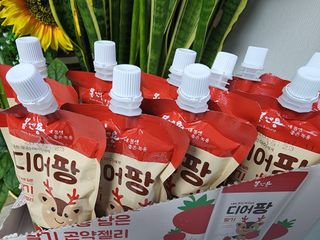 [몸엔용] 우리 아이 건강간식, 달콤한 녹용곤약젤리 디어팡 4종 — 5점을 준 리뷰어가 2022년 4월 올린 사용 사진