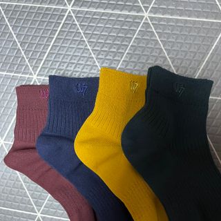 [사이즈가 있는 양말 필로이] 남/여 골지 발목 양말 4족 세트 남【S, M, L, XL】여【S, M, L】_컬러 랜덤 — 5점을 준 리뷰어가 2022년 6월 올린 사용 사진