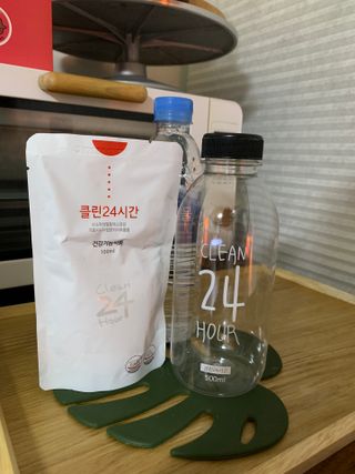 클린24시간 1BOX(5포) + 전용보틀(500ml) — 5점을 준 리뷰어가 2023년 3월 올린 사용 사진