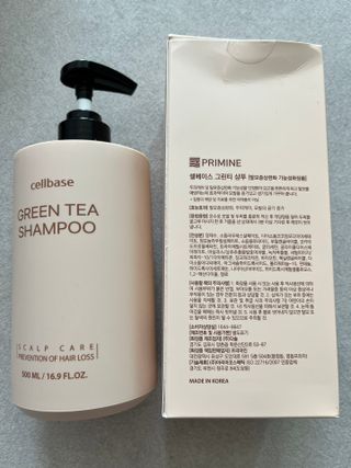 프리마인 더이상 뻣뻣하고 효과없는 탈모샴푸는 NO. 근본부터 케어하는 셀베이스 그린티샴푸(500ml) — 5점을 준 리뷰어가 2023년 3월 올린 사용 사진