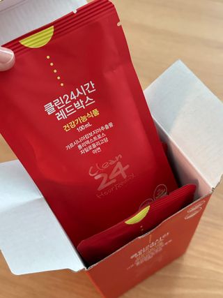 클린24시간 레드박스 1BOX(5포) + 전용보틀(500ml) — 5점을 준 리뷰어가 2024년 3월 올린 사용 사진