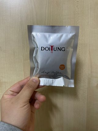 도이퉁 드립백 커피 60g 다크로스트 미디움로스트 — 5점을 준 리뷰어가 2021년 3월 올린 사용 사진