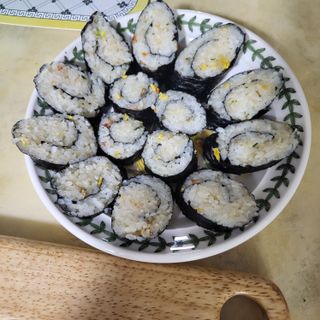 해풀잎 누구나 김밥*1ea [(혼합야채 35g *1ea,  김밥김 (5g, 5ea),  양념간장 (6g, 5ea), 참기름(5g, 2ea)] — 5점을 준 리뷰어가 2022년 7월 올린 사용 사진