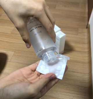 화이트리 비움 데일리 토너, 바하 0.5토너 세트 — 5점을 준 리뷰어가 2021년 1월 올린 사용 사진