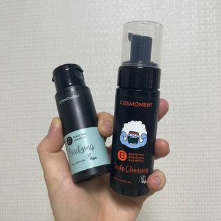 코스모먼트 부스티모 부스팅샴푸60ml + 비듬세정 진정샴푸50ml — 5점을 준 리뷰어가 2022년 1월 올린 사용 사진