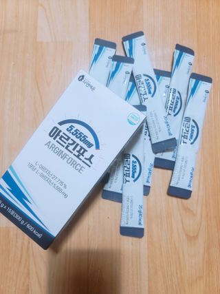 자연에온 아르긴포스 L-아르기닌 5555mg 스틱 15개입 1박스 — 5점을 준 리뷰어가 2021년 4월 올린 사용 사진
