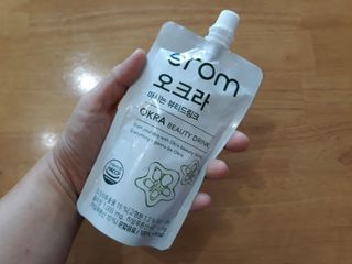 [이롬] 오크라 마시는 뷰티드링크 100mL x 20입 — 4점을 준 리뷰어가 2022년 9월 올린 사용 사진